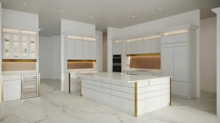 New replacement kitchen cabinets installed in a Sarasota, FL home by Makiry Group